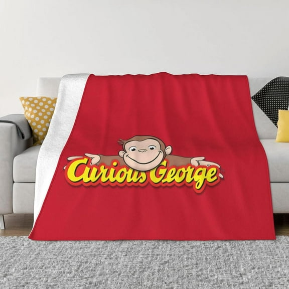 Curious George Blanket Soft Bed Sofa Throw Cozy Lightweight Birthday Gift 40"x30"