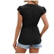 thumbnail image 4 of Fiudx Ofertas Flash Del Día Tops con Estampado de Moda para Mujer, Blusa de Manga Corta, Camisetas Divertidas con Cuello Redondo, 4 of 4