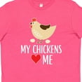 thumbnail image 4 of Inktastic My Chickens Love Me Youth T-Shirt, 4 of 5