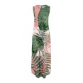 thumbnail image 5 of Lenago Robe Sans Manches Grande Taille pour Femmes Imprimée Sans Manches à Col Rond Longue Robe Robes d'Été de Plage en Liquidation, 5 of 5