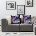 thumbnail image 3 of JEUXUS Printed on Both Sides 2-Piece Short Plush Pillowcase Violet Agate White, 3 of 6