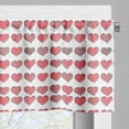 thumbnail image 5 of Ambesonne I Love You Valance & Curtain, Romance Relationship, 55"x45", Charcoal Grey Coral, 5 of 6