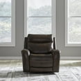 thumbnail image 3 of Liberty Furniture Blair Transitional Leather Power Recliner in Brown, 3 of 3