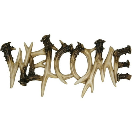 Rivers Edge Products Deer Antler Welcome Plaque