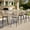 Beige, variant on MEISSALIVVE Set of 4 Counter Height Swivel Stools, 24.4" H Rattan Woven Counter Stools with Wood Armrests, 360° Swivel Design for Kitchen, Bar and Living Area, Gray