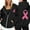 Black, variant on Long Sleeve Sweatshirt For Women Solid Color Zip Up Hoodie Pullover Cancer Awareness Month Casual Comfortable For Everyday Wear Tops Clothes With Pocket