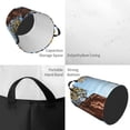 thumbnail image 3 of Uemuo Christmas Horse Pattern Circular Laundry Hamper Basket with handles,Collapsible laundry basket,Large capacity laundry hamper,Laundry Organizer-, 3 of 8