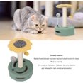 thumbnail image 4 of GFDYREE Durable Materials Cat Scratching Post, Multifunctional Design, Reinforced Base, Anxiety Reduction Bell, Adorable Appearance for Climbing Jumping (Yellow), 4 of 7
