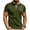 Army Green, variant on ZZwxWA Mens Short Sleeve Henley Shirt, Summer Spring Stand Collar Golf Shirt Slim Fit Breathable Casual Jersey Shirt