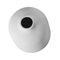 HEMOTON  Ceramic Vase Single Stem Pot Vases for Decor Decoration Decorations White