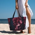 thumbnail image 6 of Honeii Mesmerizing Pink Jellyfish for Tote Bag with Adjustable Strap,Beach Bag, Waterproof Sandproof Beach Tote Bag, Large Capacity Foldable Beach Bags, 6 of 7