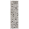 thumbnail image 2 of World Rug Gallery Contemporary Stripe Arch Design Area Rug - CREAM 2'x7', 2 of 9