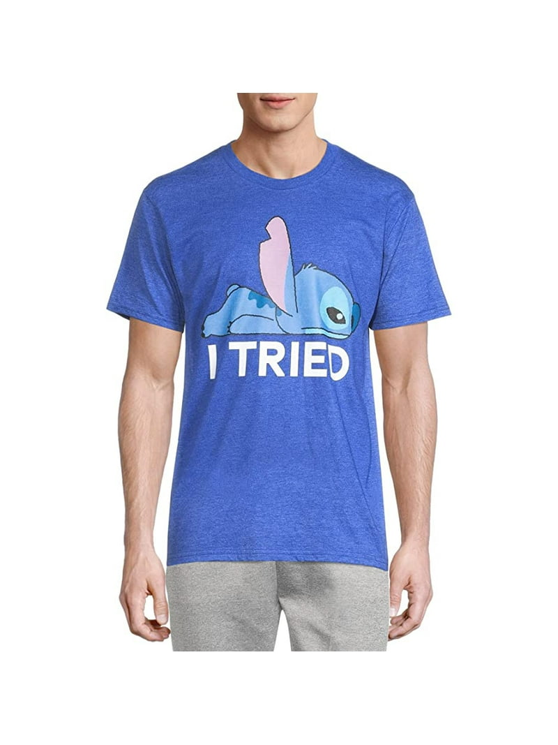 Disney Lilo & Stitch Mens' Stitch I Tried Short Sleeve Graphic T
