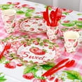 thumbnail image 4 of Ayieyill 170Pcs Happy Birthday Decorations Kit, Strawberry Birthday Party Supplies Set for 24 Guests, Includes Plates and Cups and Napkins Straws Sets, 4 of 6