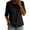 Black Womens Tops, variant on Womens Tops Crew Neck Elbow Length Sleeve Tshirts for Women Summer Fall Dressy Casual Pullover T-Shirts