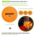 thumbnail image 3 of Champion Sports 1 Star Table Tennis Ball Pack - Orange Ping Pong Balls, Set of 6, with 40mm Seamless Design - Recreation Table Tennis Equipment, Accessories, 3 of 8