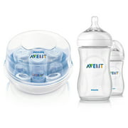 Philips AVENT Microwave Steam Sterilizer with 9oz Bottles