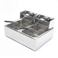 thumbnail image 1 of Tiziri Electric Deep Fryer 5000W 12L Dual Tanks Commercial Tabletop Restaurant Kitchen Frying Machine Electric Fryer With Basket Commercial Countertop Deep Fryer, 1 of 2