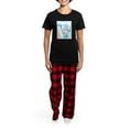 thumbnail image 4 of CafePress - Mother Of The Bride Blue Heart - Women's Short Sleeve Print T-Shirt and Pants Dark Cotton Pajama Set, 4 of 7