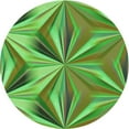 thumbnail image 1 of Ahgly Company Indoor Square Patterned Nebula Green Area Rugs, 3' Square, 1 of 6