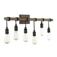thumbnail image 5 of 6 Light Bath Bar-Industrial Style with Farmhouse and Rustic Inspirations-10.25 inches Tall By 39 inches Wide Bailey Street Home 159-Bel-2749735, 5 of 5