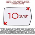 thumbnail image 4 of Driver Left Side Mirror Glass With Backing Plate (Non-Heated) Compatible with 2004-2010 Ford F150, 4 of 4