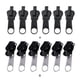 thumbnail image 2 of Kit de reparación de cremalleras Methold 6x negro plata, 2 of 6