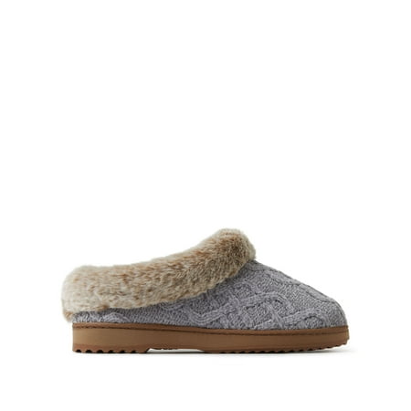 

Dearfoams Women s Hannah Chenille Knit Clog Slippers