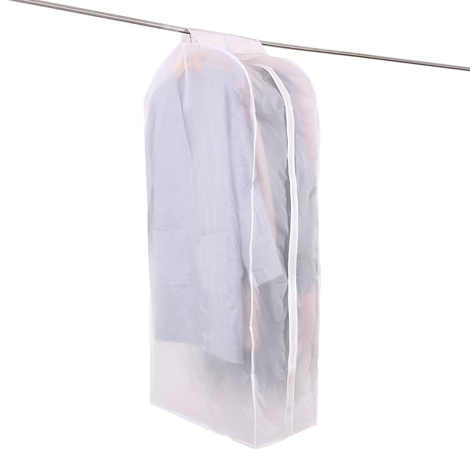 2PCS Clear Dust-proof Clothes Cover Suit Dress Garment Bag Storage Protector Bag 