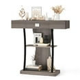 thumbnail image 2 of Spaco Console Table with Drawer and 2-Tier Shelves for Entryway Living Room-Gray, Entryway Table Hallway Table, Storage-Friendly Hallway Table for Foyer & Entry Spaces, 2 of 7