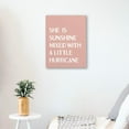 thumbnail image 3 of Girls Boho Room Decor,She Is Sunshine Mixed With a Little Hurricane Framed Canvas Wall Art Decor 11×14,Girls Wall Decor,Boho Sunshine Girls Nursery Little Girl Room Wall Art Framed Decor Prints, 3 of 6