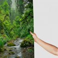 thumbnail image 3 of Orinice Tropical Rainforest Shower Curtain Jungle Forest Green Palms Leaves Botanical Exotic Plants Nature Landscape Stream Fabric Bath Curtain Set with Hook 60x72, 3 of 7