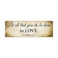 thumbnail image 2 of 1 Corinthians 16:14 Gold Bible Verse Canvas Christian Wall Art Ready to Hang Unframed, 2 of 7