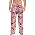 thumbnail image 1 of Balery Cute ladybugs red Pantalones de pijama para hombre, pijama ultraligero, pantalón de descanso-X-Large, 1 of 6