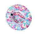 thumbnail image 4 of yunLXY Hat Hot Pink Tie-Dye Printed Hat for Women Mens Wide Jazz Hat Tie-Dye Hat forParty One Size, 4 of 4