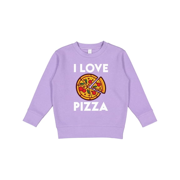 Inktastic I Love Pizza Toddler Sweatshirt