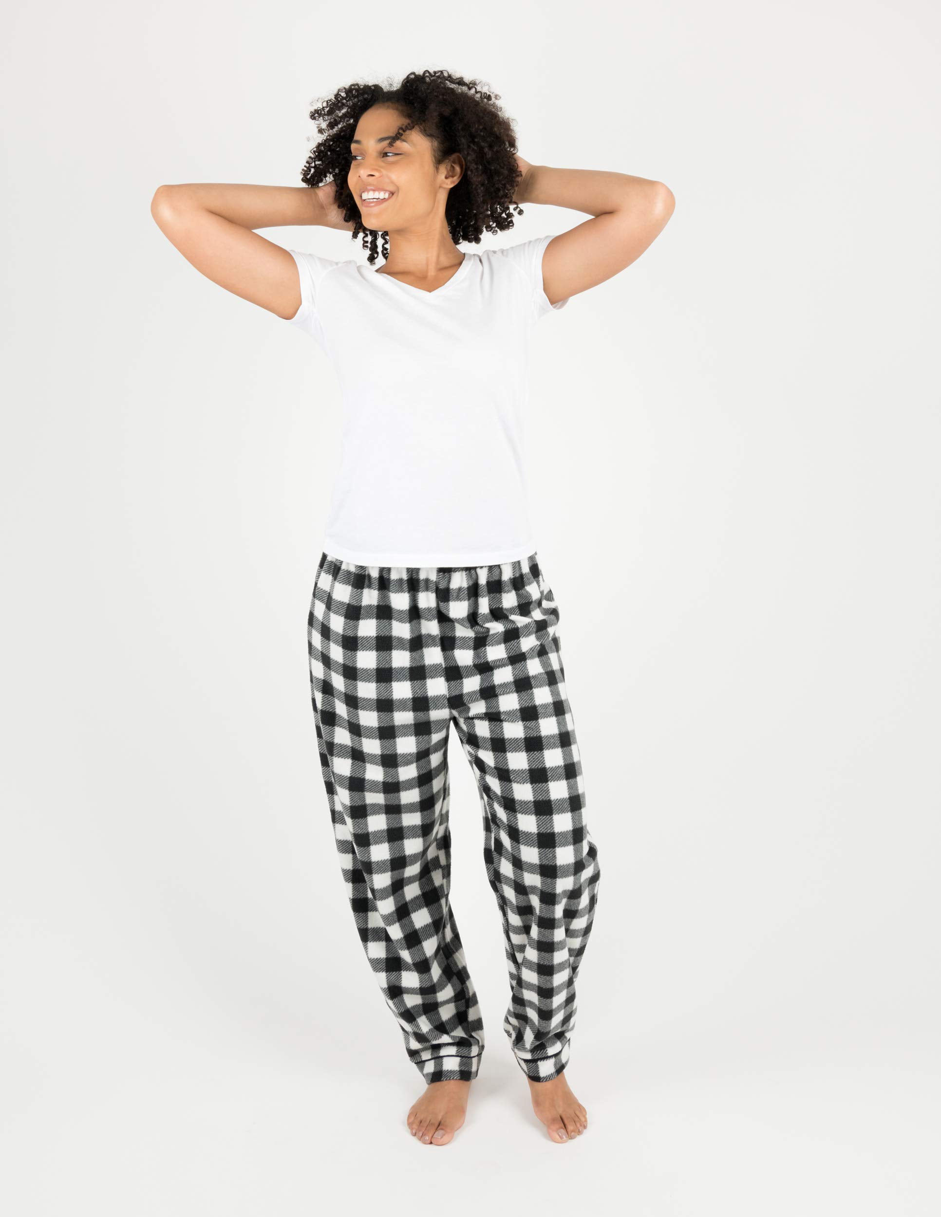Leveret - Leveret Womens Pajama Pants Fleece Lounge Sleep Pj Bottoms ...