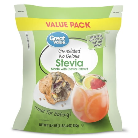 Great Value Granulated No Calorie Stevia, 19.4 oz (Best Stevia Brand In India)
