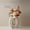 Cross Tube Flower Vessel Set A, variant on European-style Instagram-worthy white ceramic art vase, high-end floral arrangement ornament, cross-border e-commerce.