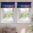 thumbnail image 2 of LALILO Kitchen Curtain Valance Road With Autumn Foliage Rod Pocket Window Curtain 52"x 18" Set of 2, 2 of 7
