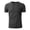 Dark Gray, variant on Men's Ribbed Knit T-Shirt Short-Sleeve Casual Solid Basic Top Soft Stretch Fabric Spring & Summer Versatile Daily Tees,White,XXXL