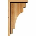 thumbnail image 3 of 6"W x 10"D x 18"H Mediterranean Rough Sawn Corbel w/Backplate, Western Red Cedar, 3 of 9