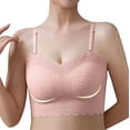 thumbnail image 6 of Women Knit Strapless Bandeau Bra Scalloped Lace Edge Antiâ Invisible TubeâTop Bralette for Layering, 6 of 9