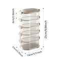 thumbnail image 2 of VMWMSSR 5-Tier Stackable Food Storage Containers, Airtight Transparent Spice Organizer With Lids, Durable Plastic Pantry Storage For Nuts, Grains, Spices & Snacks C-25cm, 2 of 5