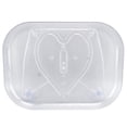 thumbnail image 1 of Refrigerator Turntable Organizer Transparent Rectangular Countertop Condiment Storage Rack for Household Kitchen Small Size, 1 of 4