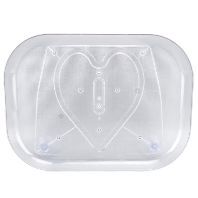 Refrigerator Turntable Organizer Transparent Rectangular Countertop Condiment Storage Rack for Household Kitchen Small Size