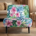 thumbnail image 2 of HELLHERO Tropical plants Decorations Armless Accent Chair Cover with Stain Protection, Dustproof Armless Accent Chair Protector, 2 of 8