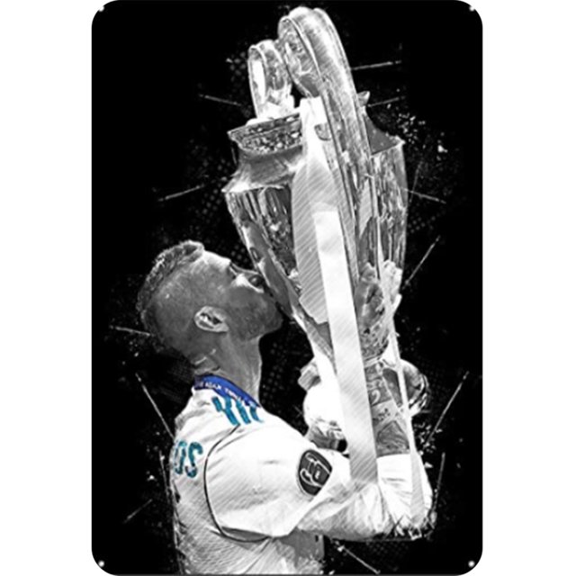 Placa Metal Vintage para Jugadores Fútbol decoración Pintura Hierro Rectangular 20x30cm
