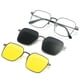 thumbnail image 1 of Gafas de sol polarizadas con un espejo, gafas magnéticas antiultravioleta de tres usos que pueden coincidir con el número de gafas de sol, gafas para miopía, 1 of 5