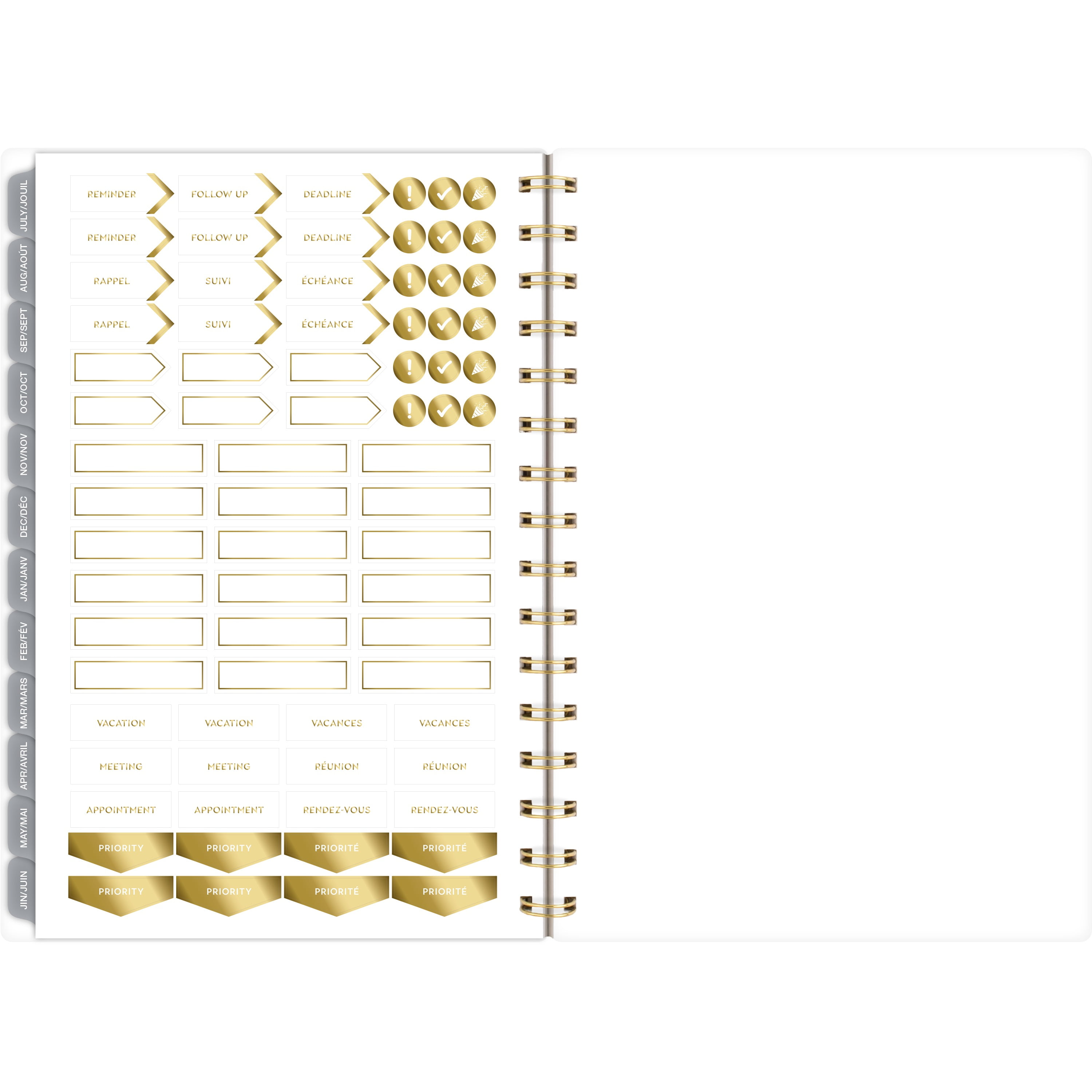 2025-2026 Cambridge® Colourful Floral Small Weekly Academic Year Planner